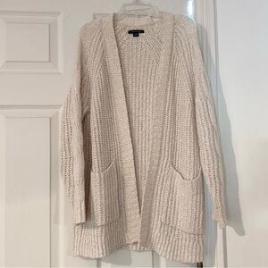 American Eagle Cream Knitted Midi Cardigan XS/S